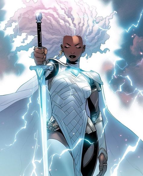 Storm Marvel, Ororo Munroe, Warrior Women, Black Comics, Afrocentric Art, Black Anime Characters, Marvel Comics Art, Black Art Pictures, Superhero Design