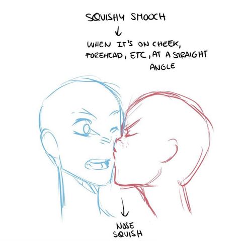 Anime Kiss Reference, Kiss Reference, Reference Drawing, Ship Drawing, Body Reference Drawing, Drawing Expressions, Poses References, Figure Drawing Reference, Anime Drawings Tutorials