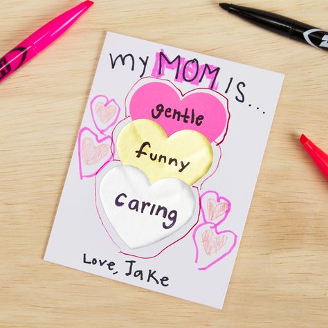 Homemade Mothers Day Cards Creative, Diy Birthday For Mom, Mothers Day Card Kids, Mother's Day Cards Handmade Simple, Happy Birthday Mum Cards, Women's Day Cards, Mothers Day Cards Craft, Diy Kids Art, Grandma Cards