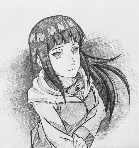 Hinata Drawing Pencil, Hinata Sketch, Hinata Drawing, Naruto Y Hinata, Anime Kitten, Naruto Sketch Drawing, Naruto 1, Naruto Sketch, Art Painting Tools