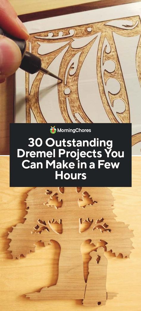 30 Outstanding Dremel Projects You Can Make in a Few Hours Dremel Werkzeugprojekte, Sculpture Dremel, Dremel Tool Projects, Diy Para A Casa, Dremel Crafts, Dremel Carving, Dremel Projects, Wood Crafting Tools, Dremel Wood Carving