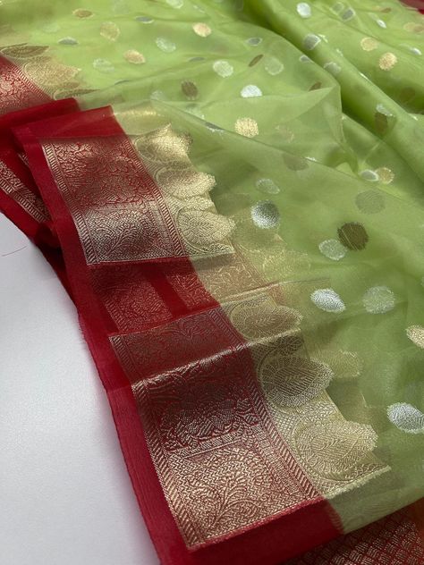 🏻 Name — Banarasi Saree 👉🏻 Description — Latest Arrival Exclusive Fancy Banarasi Mix cora organza Silk Saree With All Over Double Zari Woven Available At Manufacturing Price 👉🏻 Fabric — Banarasi Semi cora organza Silk 👉🏻 Fabric Type — Soft [ Dyeable ] 👉🏻 Quality — Best In Class 👉🏻 Care — Do Not Bleach [ Dry Clean ] 👉🏻 Measurement — 6.5 Meter With Blouse 👉🏻 Price — At Manufacturing Rate [ Do Message For Price ] 👉🏻 Note — Any Colour & Colour Combination Can Be Dye According To The Custo... Types Of Sarees Names, Sarees Names, Organza Silk Saree, Colour Colour, Blouse Price, Banarasi Saree, Of Sarees, Colour Combination, Banarasi Sarees