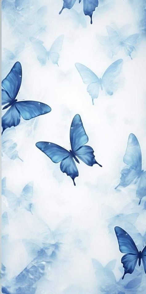 Blue Butterfly Aesthetic, Blue Sky Wallpaper, Butterfly Aesthetic, Indie Photography, Aesthetic Types, Blue Butterfly Wallpaper, Cute Blue Wallpaper, Butterfly Background, Baby Blue Aesthetic