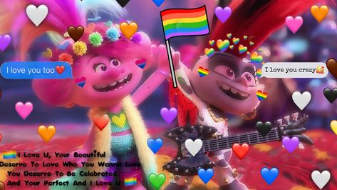 Poppy And Barb, Poppy X Barb, Barb Trolls, Queen Barb, Poppy Trolls, Random Drawings, Trolls Movie, Heck Yeah, Dreamworks Trolls