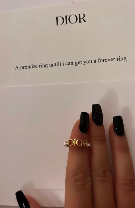 Promise Rings Proposal Ideas, Dior Her, Relationship Rings, Dior Aesthetic, Forever Rings, Ring Inspo, Cute Engagement Rings, Cute Couple Gifts, My Kind Of Love