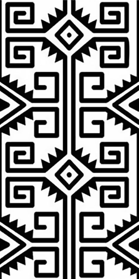 Aztec Pattern Art, Kokopelli Art, Line Tattoo Ideas, Geometric Design Art, Aztec Art, Line Tattoo, Next Tattoo, Stencil Patterns, African Pattern