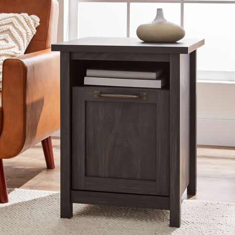 Bedside Cupboard, Living Room Guest Room, Side Table Black, Farmhouse Side Table, Side Table With Drawer, Storing Books, Currently Reading, Black Side Table, Small Side Table