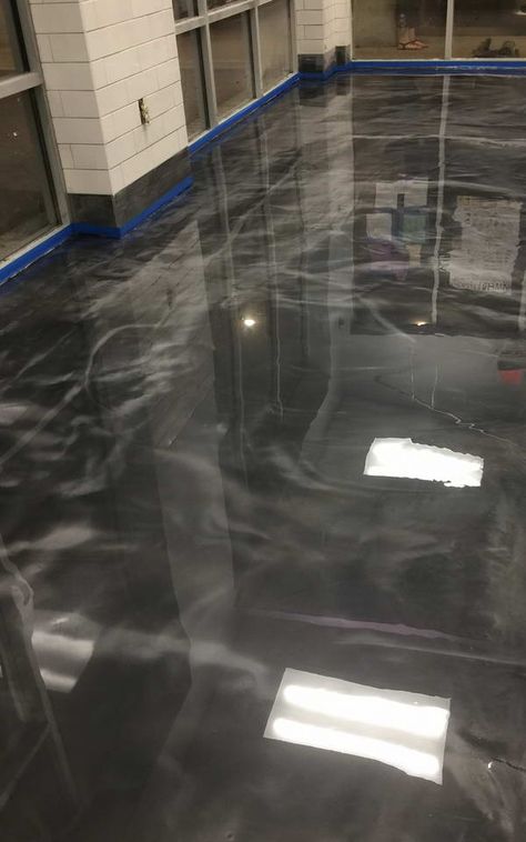 Epoxy Floor Basement, Black Floors, Epoxy 3d, Polyurethane Floors, Epoxy Floor Designs, Epoxy Floor 3d, Epoxy Resin Flooring, Garage Boden, Metallic Epoxy Floor