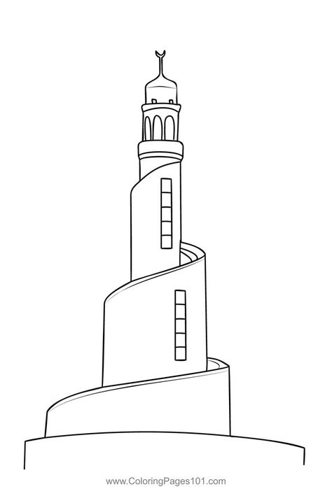 Museum Of Islamic Art Coloring Page Islamic Coloring Pages Free Printable, Qatar Landscape, Museum Of Islamic Art, Qatar National Day, Drawing Books For Kids, 2024 Books, Andaman Islands, Spelling Bee, Famous Buildings