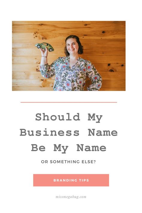 Some people have their dream business name picked out before even starting the business. But for the rest of us, coming up with a name can be challenging! Not sure whether to take a short-cut and name your business after yourself (or not)? Here's my take: Coming Up With A Brand Name, Coming Up With A Business Name, How To Pick Business Name, How To Trademark A Business Name, How To Come Up With A Business Name, How To Choose A Name For Your Business, Name Your Business, Business 101, Naming Your Business