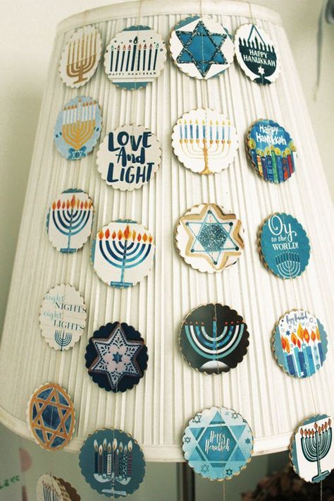 Hanukkah Garland, Chanukah Decorations, Hannukah Decorations, Eco Friendly Confetti, Hanukkah Decor, Hanukkah Crafts, Chanukah Party, Chanukah Decor, Hanukkah Decorations