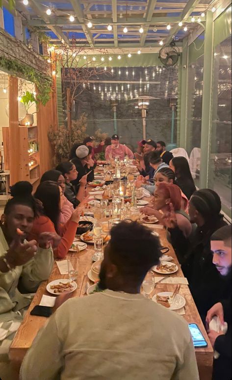 Dinner Party Pictures Friends, Black Female Directors, Making Friends Aesthetic Black, Friend Time Aesthetic, Black Family Dinner Aesthetic, Social Person Aesthetic, Black Family Gathering Aesthetic, Social Gathering Aesthetic, Lots Of Friends Aesthetic