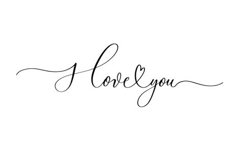 I love you - handwritten inscription isolated on white background. Valentine's day design. I Love You Cursive Writing, I Love You In Cursive, I Love You Font, I Love You Tattoo, I Love You Calligraphy, Love Yourself Tattoo, Elegant Calligraphy, Vintage Typewriter, Laser Cut Sign