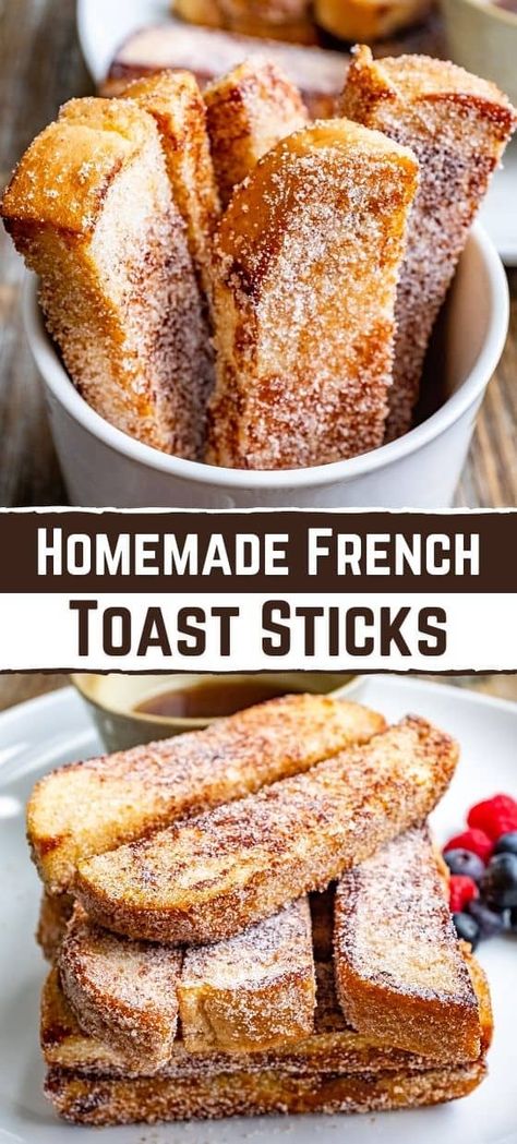 Homemade French Toast Sticks Pioneer Woman French Toast Sticks, Meal Prep French Toast Sticks, French Sticks Recipe, French Toast Homemade, Cinnamon French Toast Sticks Recipe, Things For Breakfast Easy, Easy French Toast Sticks Recipe, Homemade Easy Breakfast, French Toast To Go