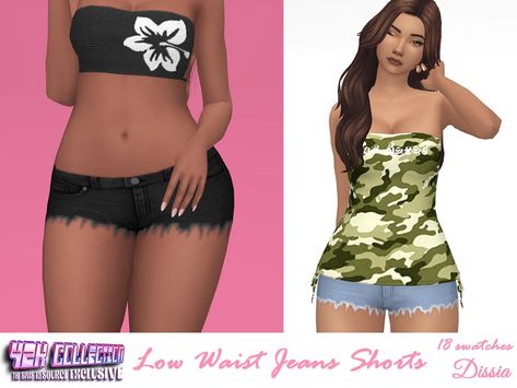 Low Waist Sims 4 Cc, Sims 4 Short Shorts, Sims 4 Cc Clothes Y2k Maxis Match, Maxis Match Y2k, 2000s Sims 4, Sims 4 Cc Clothes 2000s, Shorts Cc Sims 4, Sims 4 Cc Clothes Summer, Sims 4 Shorts Cc