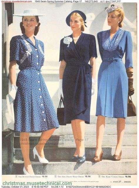 1940s Fashion Women Outfits, 1940 Fashion Women, 1945 Fashion, Ww2 Fashion, Ladies Day Outfits, Vintage Outfits 40s, 1940s Party, Wwii Fashion, 1940s Fashion Women