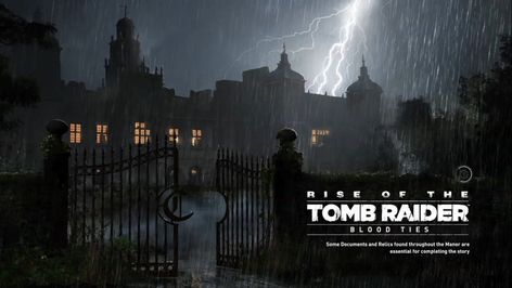 Rise of the Tomb Raider: Blood Ties (PS4) Croft Manor, Tomb Raider Reboot, Rise Of The Tomb Raider, Tomb Raider Game, Castle Background, Rise Of The Tomb, Playstation Vr, Raiders Fans, Lara Croft Tomb