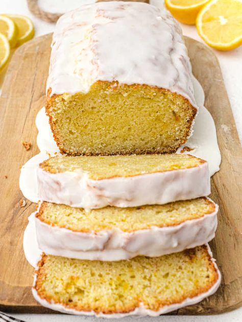 This copycat recipe for Starbucks Lemon Loaf is so easy and delicious! Though a loaf, this lemon bread is quite cake-like and topped with lemon icing. Lemon loaf cake is moist and mouthwatering. Homemade Icing, Lemon Loaf Recipe, Starbucks Lemon Loaf, Starbucks Lemon, Lemon Pudding Cake, Lemon Loaf Cake, Comfort Desserts, Copycat Starbucks, Lemon Icing