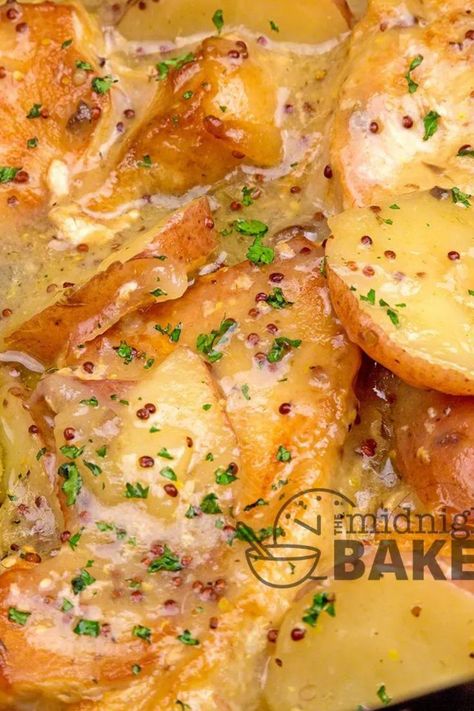 Dijon Pork Chops, Slow Cooker Pork Chops Recipes, Cooking Boneless Pork Chops, Boneless Pork Loin Chops, Pork Chop Recipes Crockpot, Pork Chops And Potatoes, Boneless Pork Loin, Crockpot Pork Chops, Slow Cooker Pork Chops