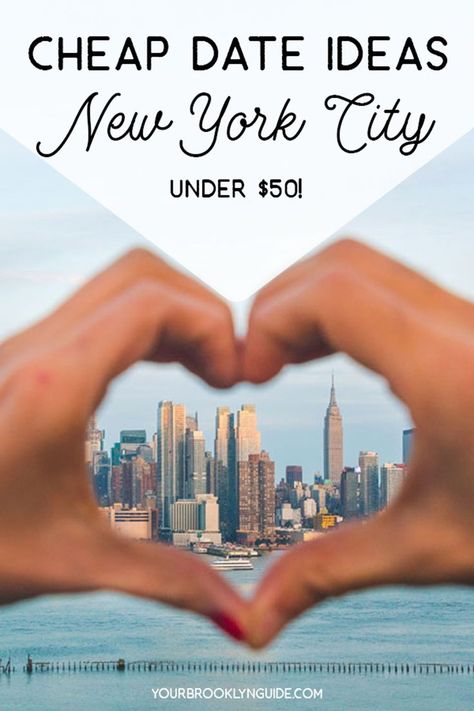 fun and cheap date ideas in NYC under $50 for the perfect budget friendly date night in NYC Couples Trip To New York City, New York Date Ideas, Nyc Date Ideas, Nyc Romantic, Nyc Date Night, Nyc Budget, New York Day Trip, Nyc On A Budget, Cheap Dates