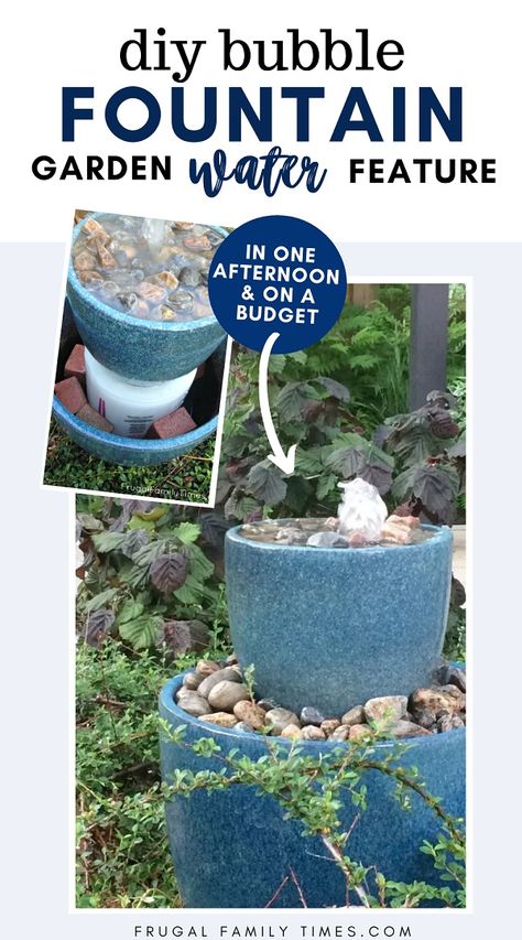 Small Patio Water Feature, Diy Pot Water Fountain, Diy Pondless Water Feature Simple, Garden Water Fountains Diy, Solar Water Features In The Garden Small, Small Patio Water Features Ideas, Mosaic Water Feature, Diy Outdoor Waterfall Fountain, Bird Fountain Diy