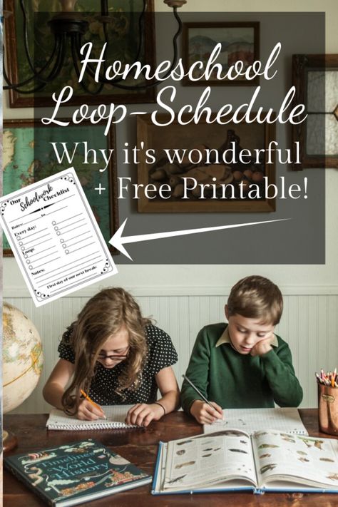 Homeschooling on a Loop Schedule (+ free printable!) - Cottage Chronicles | Printable Planner For School By  Lourdes Wilkinson Homeschool Loop Schedule, Loop Schedule, Homeschool Hacks, Homeschool Routine, Homeschool Room, Homeschool Education, Homeschool Inspiration, Homeschool Schedule, Homeschool Learning