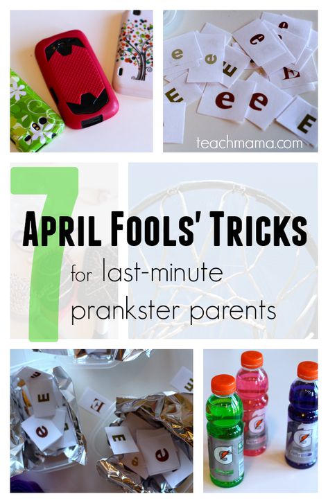 april fools' tricks for last-minute prankster parents  teachmama Preschool April Fools Jokes, April Fools Pranks For Husband, Pranks For School, April Fools Tricks, Best April Fools Pranks, Funny April Fools Pranks, Best April Fools, April Fool's Prank, Pranks For Kids