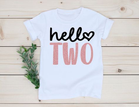 Hello Two 2nd Birthday Girl Second Birthday Shirt 2 - Etsy Canada 2nd Birthday Shirt Girl, 2nd Birthday Girl, Year Board, Second Birthday Shirt, Butterfly Birthday Cakes, Cocomelon Birthday, 2nd Birthday Outfit, Kids Birthday Shirts, 2nd Birthday Shirt