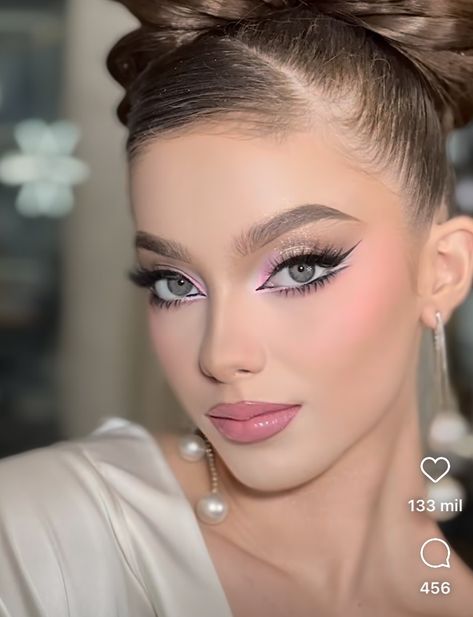 Dance Sport Makeup, Competition Makeup Dancers, Ballroom Dancing Makeup, Performance Makeup Dancers, Ballroom Makeup Standard, Make Up For Dance, Makeup For A Dance, Dance Comp Makeup, Ballet Stage Makeup