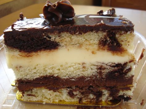 neapolitan dessert pastry | ... :-) | REVIEW: Tuxedo Truffle Napoleon and Triple Chocolate Brownie Chocolate Bar Cakes, Tuxedo Cake, Napoleon Cake, Bar Cake, Glaze For Cake, Cake Truffles, Fresh Market, Triple Chocolate, Mousse Cake