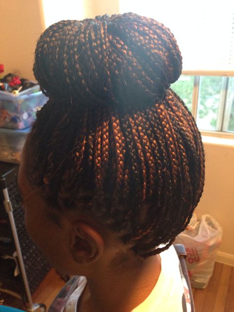 Box braids and bun 6hrs Bun With Box Braids, Bun Box Braids, Basic Braids, Box Braids Bun, Braids Bun, Box Braids Updo, Braided Updos, Ballet Bun, Perfect Bun