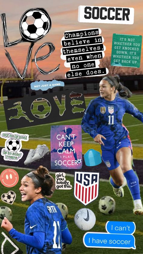 sophia smith >> 💙❤️🤍 #soccer #soccergirl #girl #sports #motivation #fyp #vibes #preppy Soccer Iphone Wallpaper, Sophia Smith Soccer, Field Senior Pictures, Soccer Things, Soccer Aesthetic, Soccer Practice Drills, Inspirational Soccer Quotes, Soccer Backgrounds, Sports Inspiration