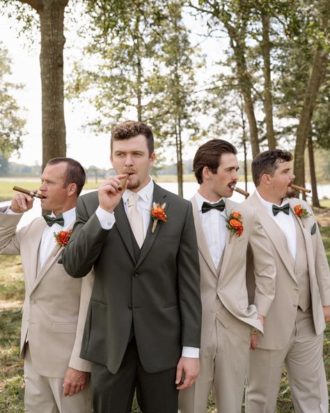 A moment for the guys! The groom and groomsmen don’t get enough recognition sometimes! They need their time to shine ✨ #weddingphotographer #groom #groomsmen #weddingphotos #ncweddingphotographer #greensboroweddingphotographer Groomsman Getting Ready Photos, Game Day Wedding Pictures Groomsmen, Groom And Groomsmen Pictures, Funny Groomsmen Photos, Tuxedo Wedding Groomsmen, Groom And Best Man, Groomsmen Pictures, Groomsmen Getting Ready, Groomsmen Outfits