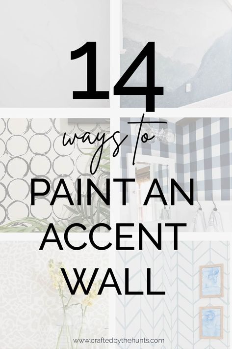 Want to update your home on a budget? Add an accent wall using paint! Check out these 14 wall painting ideas. Great for living rooms or adding an accent wall to a bedroom or office! Accent Painting Ideas, Living Room Wall Painting Designs, Accent Wall Painting Designs, Wall Patterns With Paint Bedroom, Painted Wall Patterns Diy, Diy Laundry Room Accent Wall, Accent Wall Office Paint, Painting A Design On A Wall, Painted Wall To Look Like Wallpaper