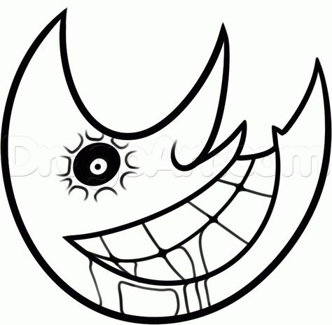 Soul eater sun Moon Soul Eater Tattoo, Drawing Sun And Moon, Soul Eater Sun, Soul Eater Tattoo, Soul Eater Moon, Drawing Sun, Kakashi Anbu, Moon Drawings, Sun Drawing