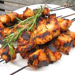 Rosemary Ranch Chicken Kabobs - Allrecipes.com Rosemary Ranch Chicken, Ranch Chicken Kabobs, Bbq Kabobs, Shish Kebabs, Salsa Ranchera, Greek Grilled Chicken, Chicken Kabob Recipes, Shrimp Kabobs, Ranch Chicken Recipes