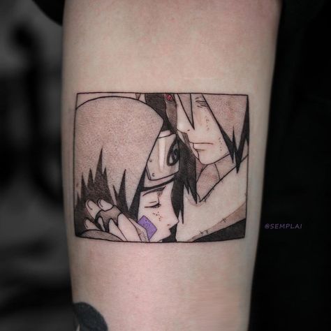 Rin Obito, Kakashi Tattoo, Tattoo Anime, Grunge Tattoo, Light Tattoo, Manga Tattoo, One Piece Tattoos, Naruto Tattoo, Men Tattoos