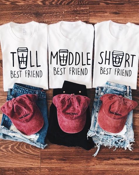 Trio Matching Shirts, Trio Hoodies, Trio Things, Bride Of Chucky Costume, Best Friend Matching Shirts, Best Friend Hoodies, Friend T Shirts, Best Friend Matching, Bestie Ideas