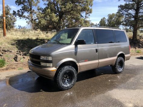 Lifted Van, Adventure Vehicle, Chevy Astro Van, Chevrolet Van, Mini Vans, Diy Van Conversions, Gmc Vans, Truck Bed Camping, Astro Van