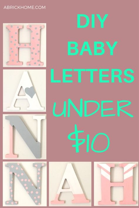 Take a look at @abrickhome's  #DIYSuperstar project Make A Letter, Pottery Barn Diy, Paint Letters, Nursery Diy Projects, How To Make Letters, Baby Diy Projects, Sew Baby, Printed Letters, Baby Letters