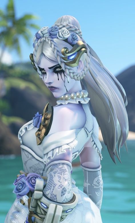 Ghostly Bride Widowmaker, Widow Overwatch, Widow Maker, Overwatch Widowmaker, Overwatch Drawings, Ghost Bride, Overwatch Cosplay, Cartoon Edits, Overwatch 2