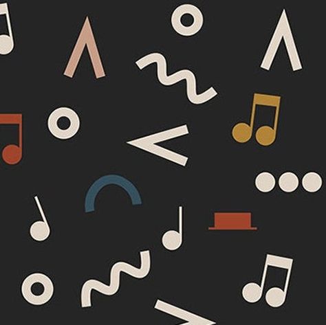 Music notes and musical symbols come together in a playful, minimalist design. This print will be the perfect decor for your music studio, classroom, or home walls! Black background with cream, red, blue, pink and yellow design! Also available in cream: https://www.etsy.com/listing/727075235/music-notes-poster-music-symbols-music ----------------- ABOUT OUR PRINTS ----------------- Gliss Prints is a collection of music wall art and reference guide posters for your studio, classroom and home. We Music Notes Design Graphics, Music Note Illustration, Music Notes Illustration, Music Graphic Design, Music Title, Music Note Logo, Blues Music Poster, Music Branding, Musical Symbols