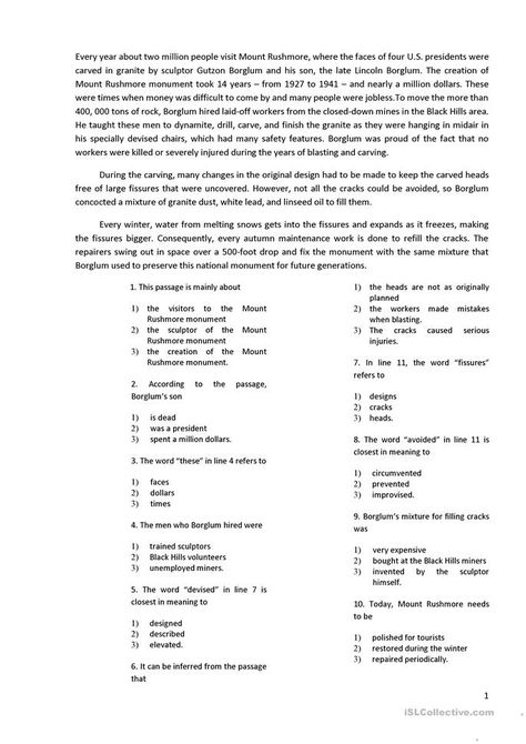 Reading with 10 multiple choice questions - English ESL Worksheets for distance learning and physical classrooms Comprehension For Grade 7 With Questions, Reading Comprehension Worksheets 5th, High School Reading Comprehension, Unseen Passage, Hangover 2, 4th Grade Reading Worksheets, English Comprehension, 7th Grade Reading, Esl Reading Comprehension