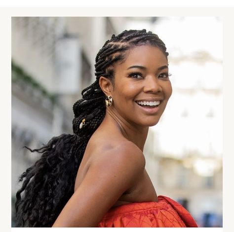 Single Braids, Braids Hairstyles Pictures, Gabrielle Union, Box Braids Styling, Braided Hairstyles For Wedding, Natural Hair Braids, Easy Braids, Cornrow Hairstyles, Braided Hairstyles Easy