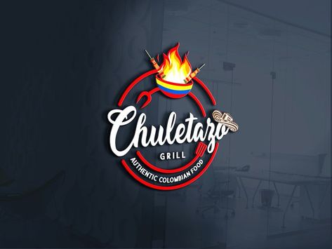 Bbq Restaurant Logo, Bbq Grill Logo, Space Restaurant, Hotel Logo Design, Grill Steak, Grill Logo, Makeup Logo Design, Food Bbq, Logo Creator