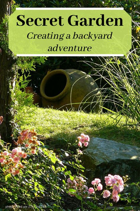 Shire Inspired Backyard, Outside Reading Nook Backyards, Creating Garden Rooms, Build A Secret Garden, Backyard Botanical Garden Ideas, Magical Gardens Backyard, Making A Secret Garden, Secret Garden Design Layout, Diy Secret Garden Backyards