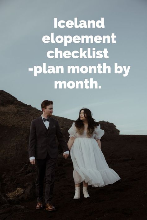 The ultimate Iceland elopement checklist 2022 for wedding couples Iceland Wedding Dress, Wedding Vows Ideas, Iceland Guide, Wedding Iceland, Elopement Checklist, Vows Ideas, Iceland Elopement, How To Elope, Iceland Wedding