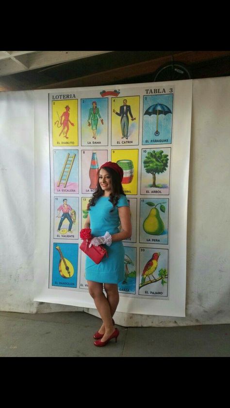 Loteria Backdrop, Loteria Party Ideas Decoration, Loteria Costumes Ideas, Loteria Party Ideas, Loteria Party, Halloween Costum, Mexican Birthday Parties, Mexican Babies, Mexican Party Decorations