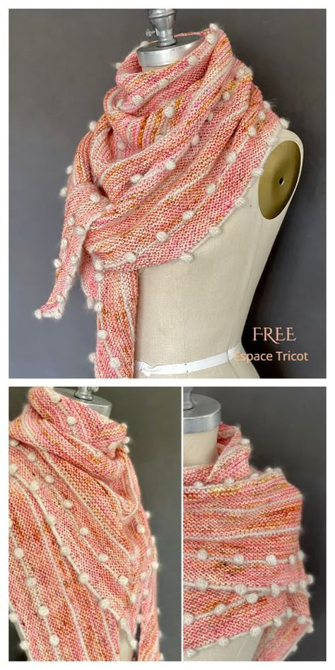 Womens Knitting Patterns, Crochet Coat, Scarf Knitting Patterns, Free Knitting Patterns, Knitting Girls, Knit Stitch, Free Knitting Pattern, Knitted Shawls, Knitting Accessories