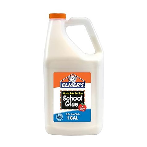 Amazon.com : Elmer's Liquid School Glue, Washable, 1 Gallon, 1 Count - Great for Making Slime : General Purpose Glues : Office Products Make Slime At Home, Diy Puffy Paint, Cardboard Poster, Making Slime, Elmer's Glue, How To Make Slime, School Glue, Clear Glue, White Glue